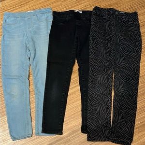 Girls size 12 jeans/jegging bundle